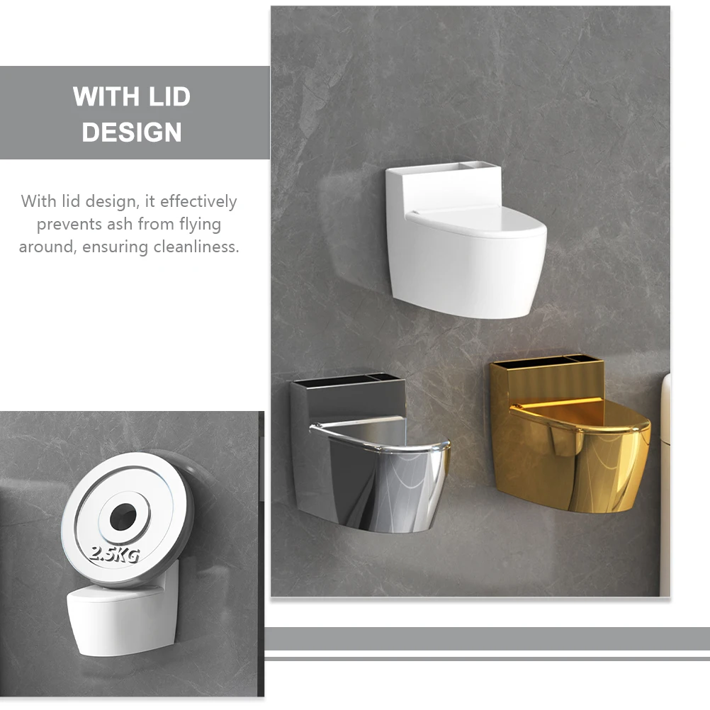 

Bathroom Decorations Item Container Ash Tray Trays Toilet Organizer Unique Cigarette Storage Ashes Holder Ashtray with Lid