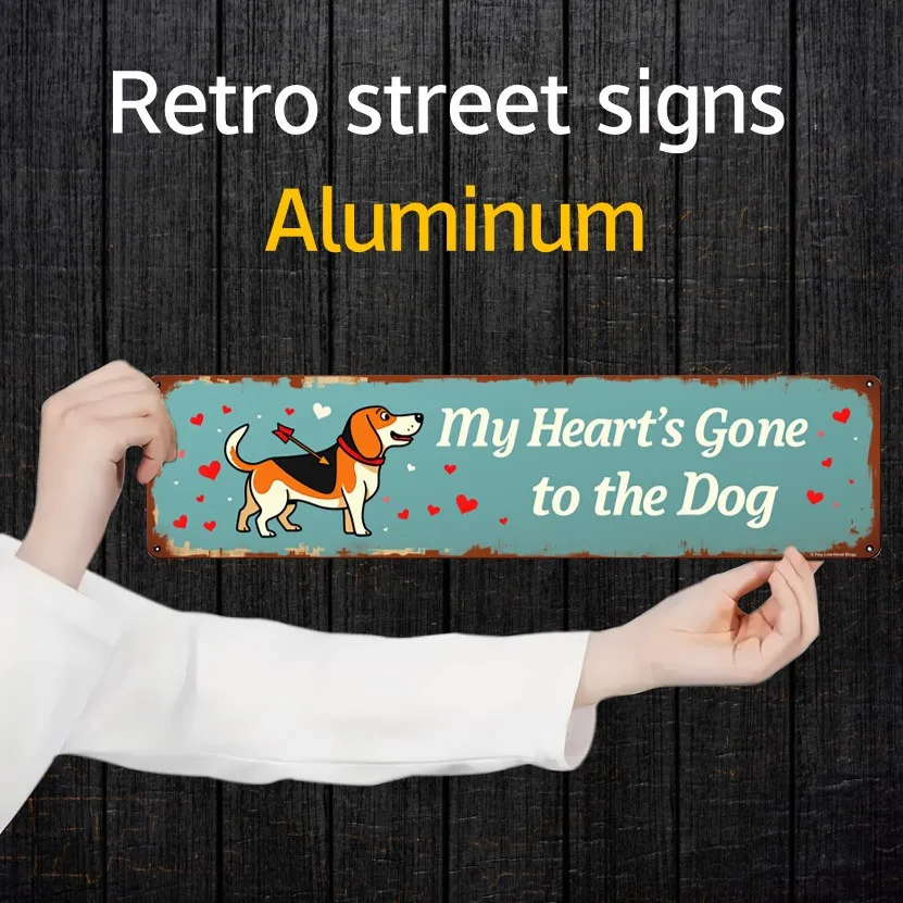 2D Flat, 1pc Vintage Pet Memorial Aluminum Sign 