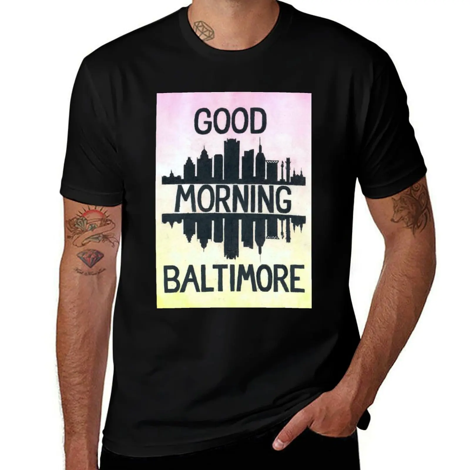 Laca para el cabello - ¡Buenos días, Baltimore! Camiseta para las fiestas, camiseta que combina con todo