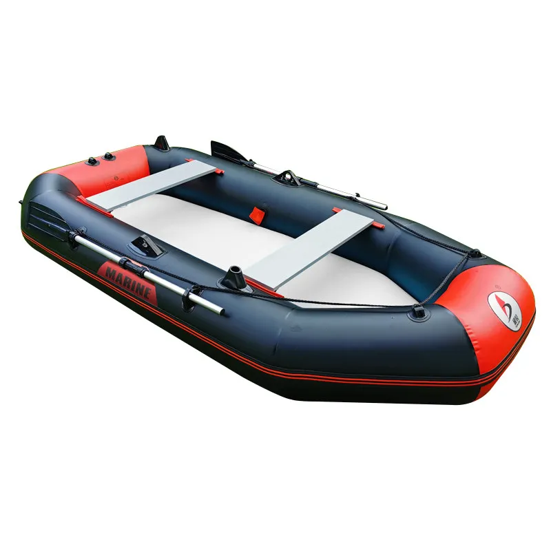 Fishing boat, thickened rubber boat, wear-resistant inflatable boat assault boat kayak can be hung with motor