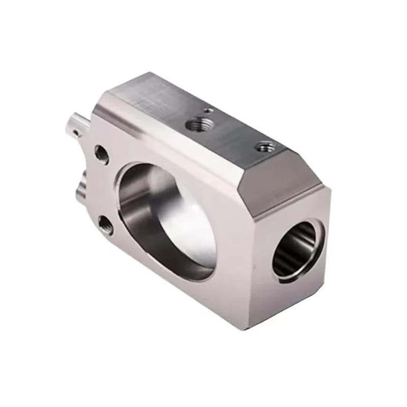 Aluminum alloy precision CNC machining with threaded hole mechanical shaft seat high-precision multi-screw hole fixing
