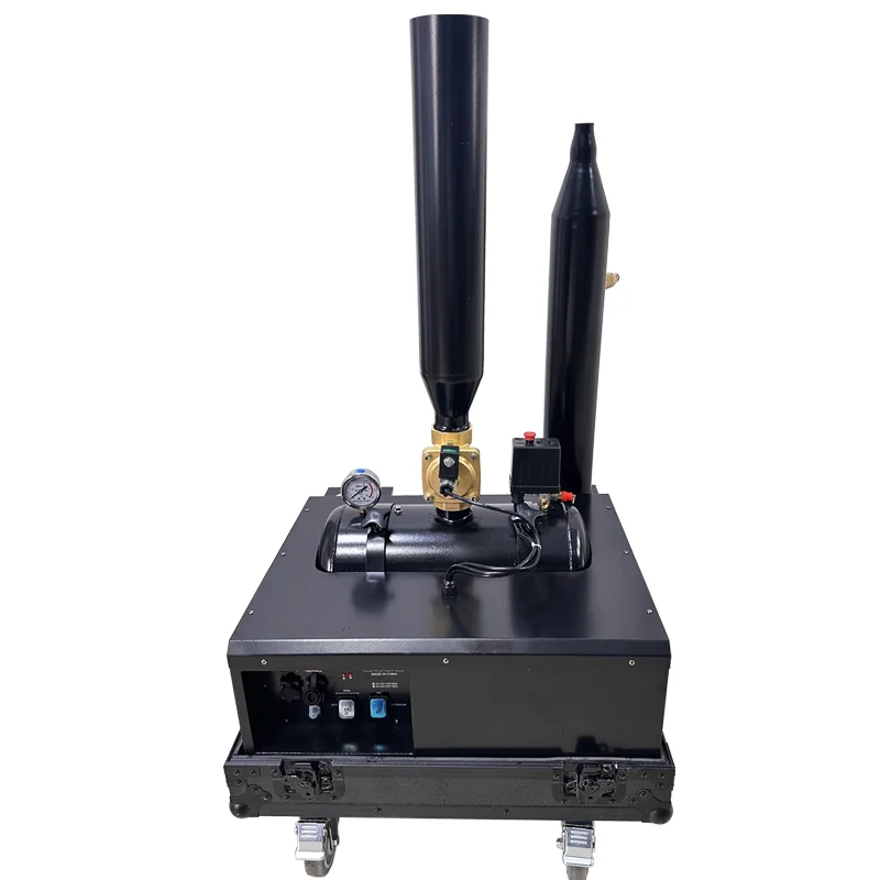 Water Cannon Machine Air Pressure 0.8mpa Confetti Ribbons Effect Machine Colorful Smoke Column Jet With Dmx512 Signal Road Case