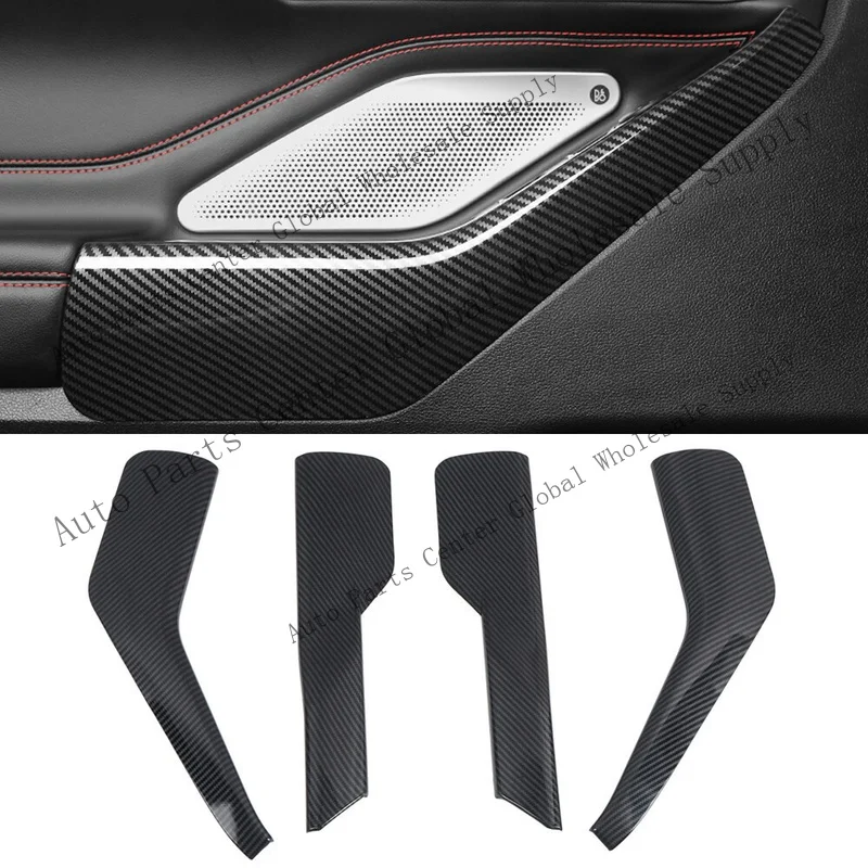 L+ Carbon Inner Door Armrest Panel Strip Molding Trims for ford Explorer 2020-2024