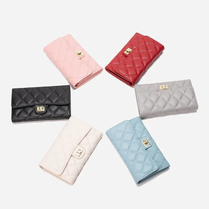 2024 New Fashion Diamond Lattice Chain Bag Small Fragrant Wind Niche Bag Senior Sense of Hundred Ladies Crossbody Bag