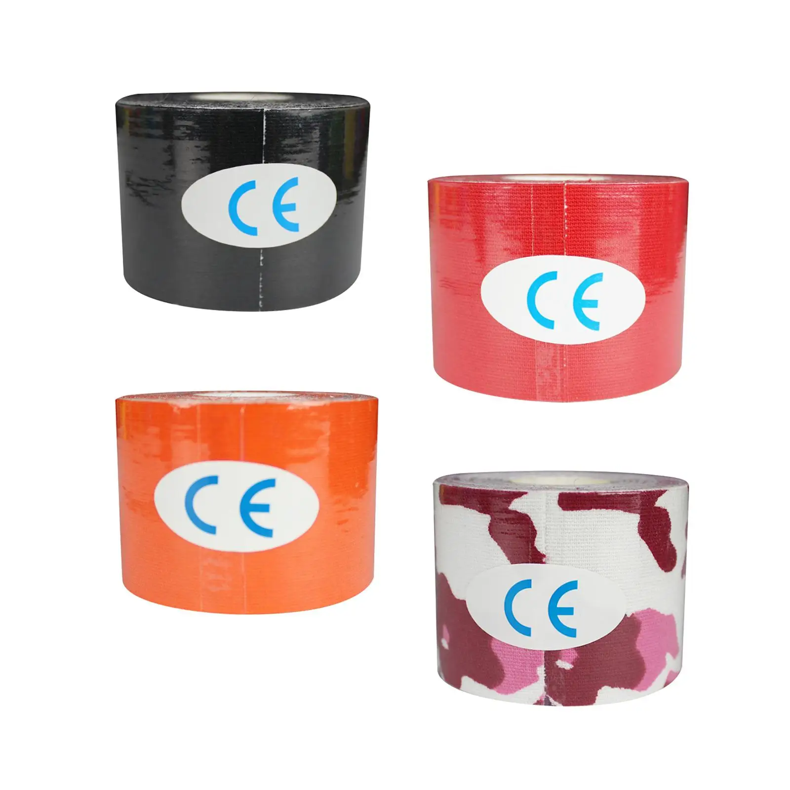 Athletic Sport Tape Easy Tear Breathable Elastic Water Resistant 7.5x500cm Cohesive Tape for Shoulder Wrists Joint Body Fitness