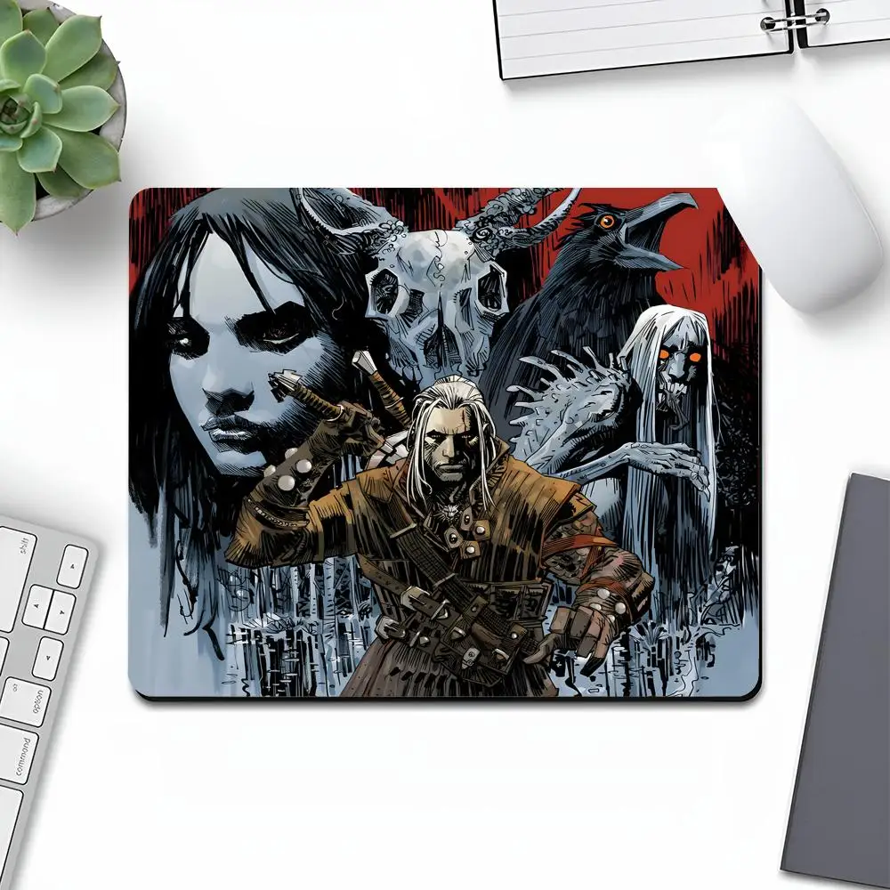 Game WitcherS 3 Mouse Pad Art Gaming Gamer Small Rubber Locking Edge Large Computer MousePad Desk Decor Laptop Desk Pad