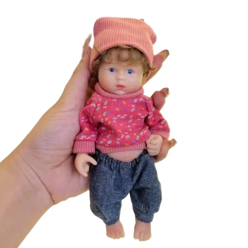 15cm Solid Silicone Mini Palm Doll Q-pop Simulation Doll