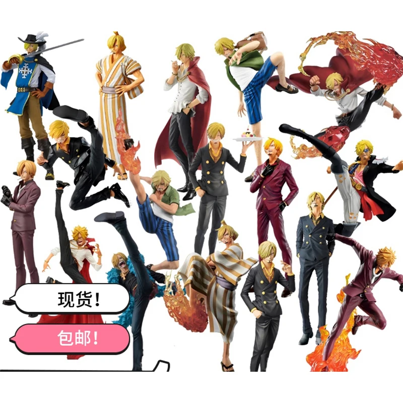 

Bandai One Piece The Land Of Peace Sanji Multiple Action Series Of Figurine Collection Model Tabletop Display Gift Christmas Toy