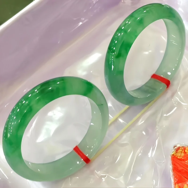 

1 шт. классический зеленый браслет из натурального камня, мужские очаровательные ювелирные изделия, модные аксессуары для мужчин и женщин, браслеты