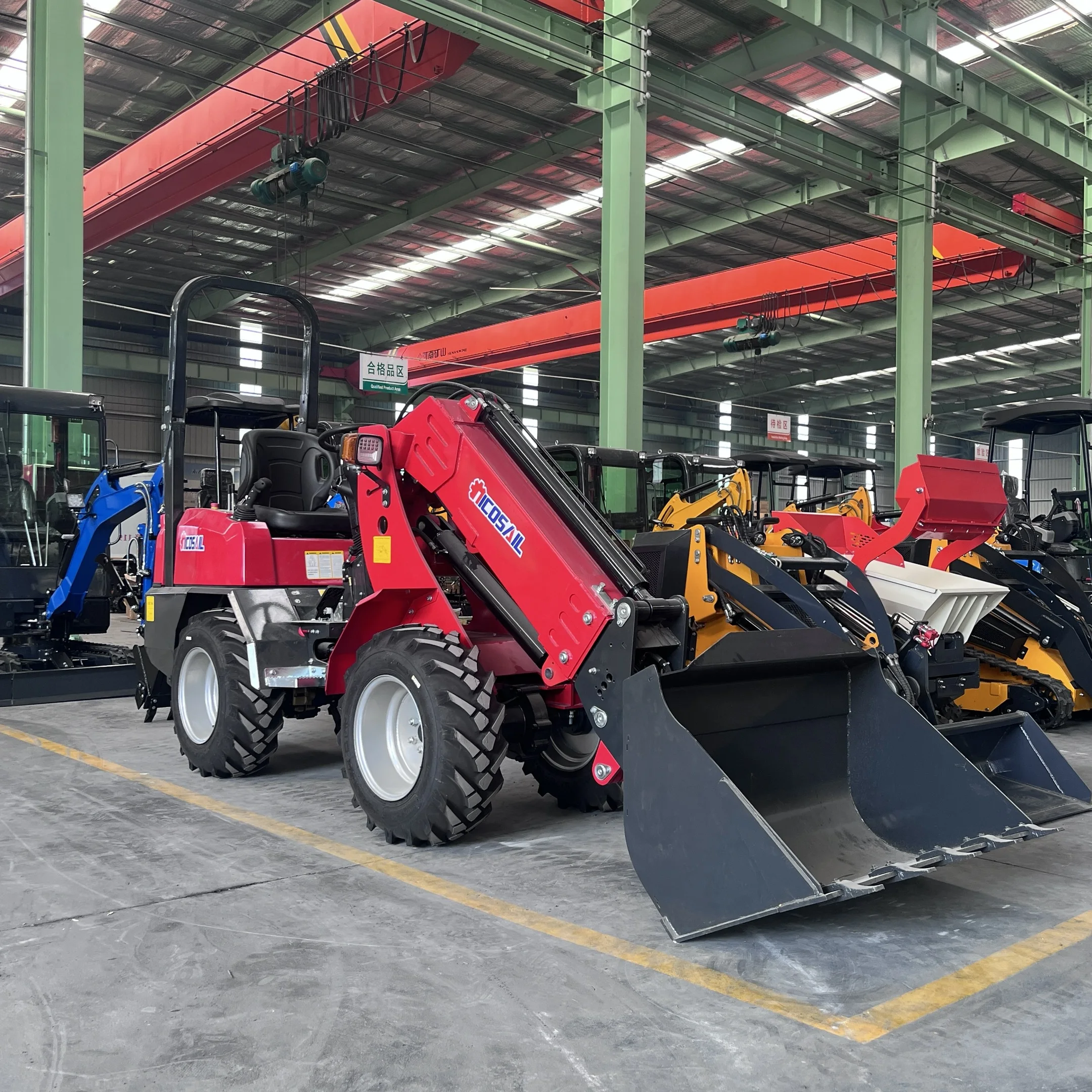 

Telescopic Wheel Loader KZL918 Front Wheel Loader Hydraulic Compact Telescopic Arm Construction Loader