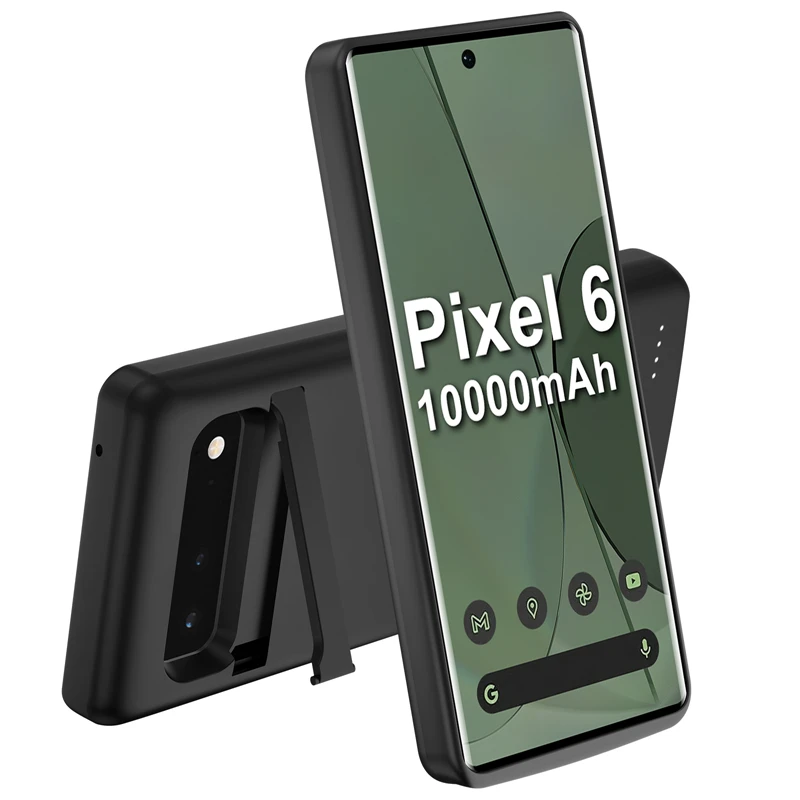 Imagem -06 - Carregador de Bateria Inteligente para Google Pixel Pro Banco de Potência Portátil Tampa de Carregamento Bateria de Reposição Externa 10000mah Case