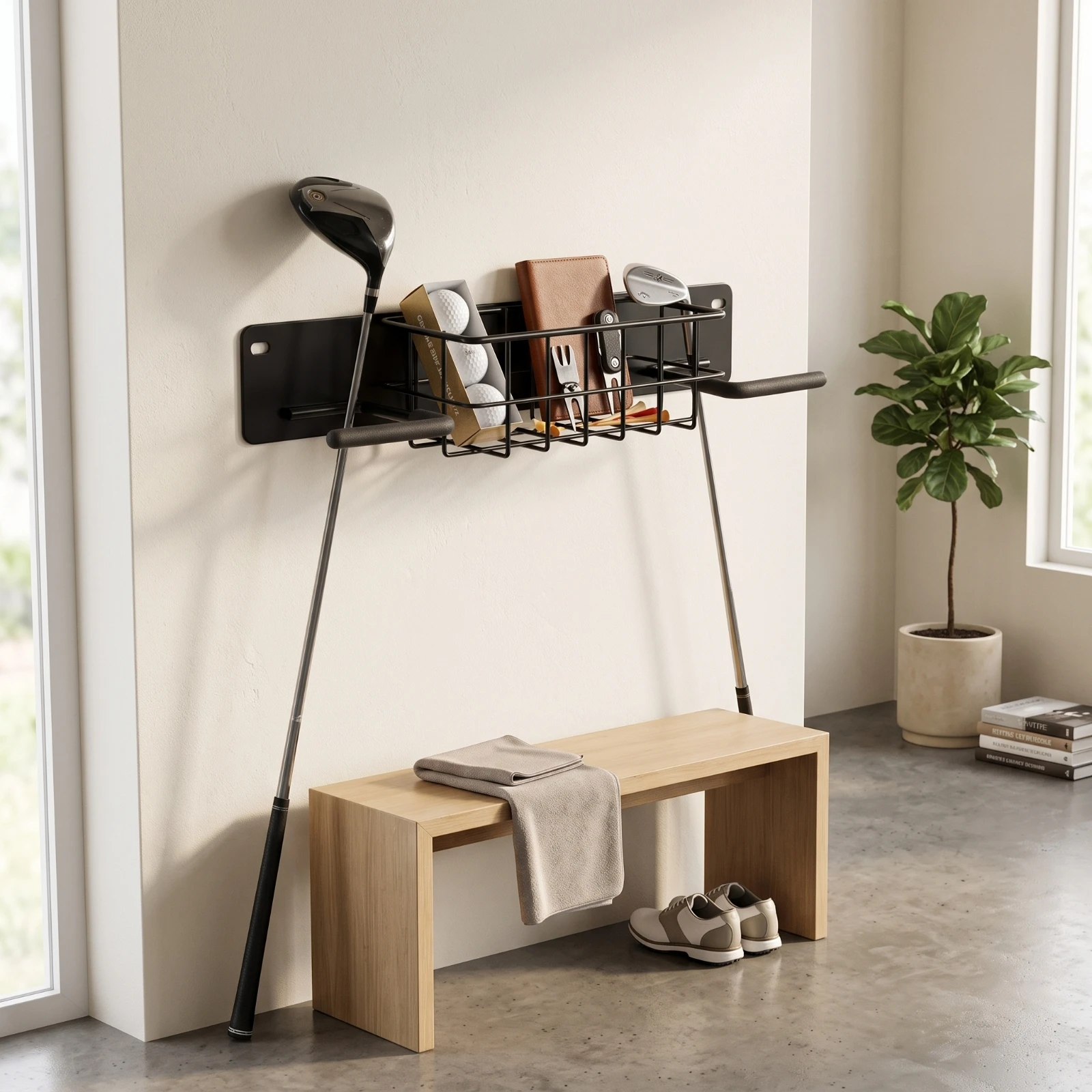 Golf Storage Rack Wall-Mounted - Sports Equipment Garage Storage review and price