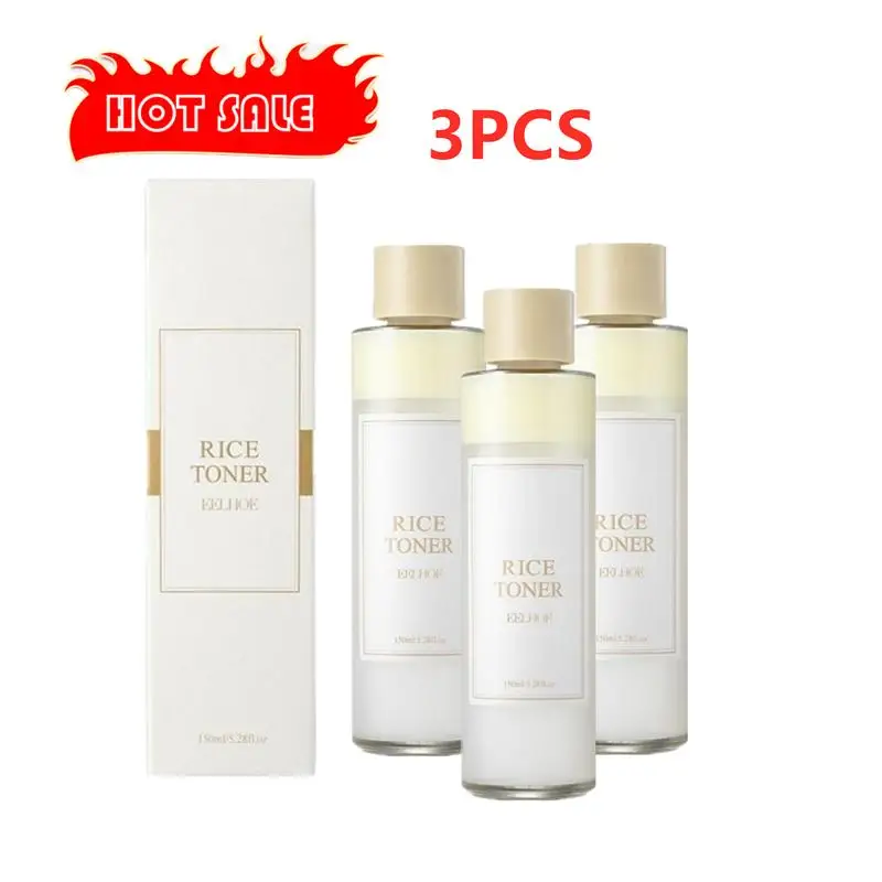 

3PCS 150ml Rice Face Toner Anti-aging Moisturizing Essential Toner Facial Skin Care Brighten Improve Fine Line Korean Makeup