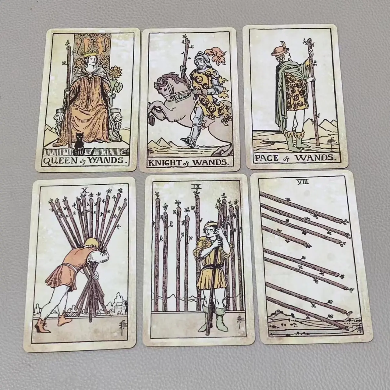 10.3*6cm Vintage A.E. Tarot Cards for Beginners, 78 Pcs Tarot Cards with Guidebook