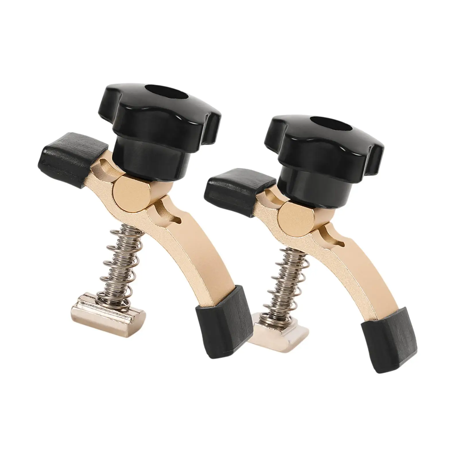 2x Hold Down Clamps T Track Clamps Arcuate Press Plate Clamps for Metalworking Woodworkings Working Table Drill Press Carpentry