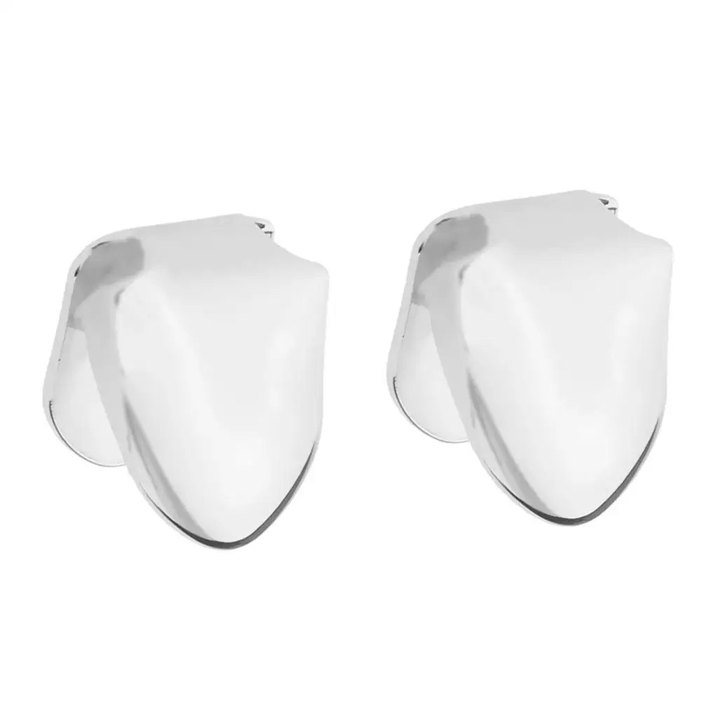 2 Pcs Fashion Silver Single Grill Hip Hop Tooth Mouth Caps,