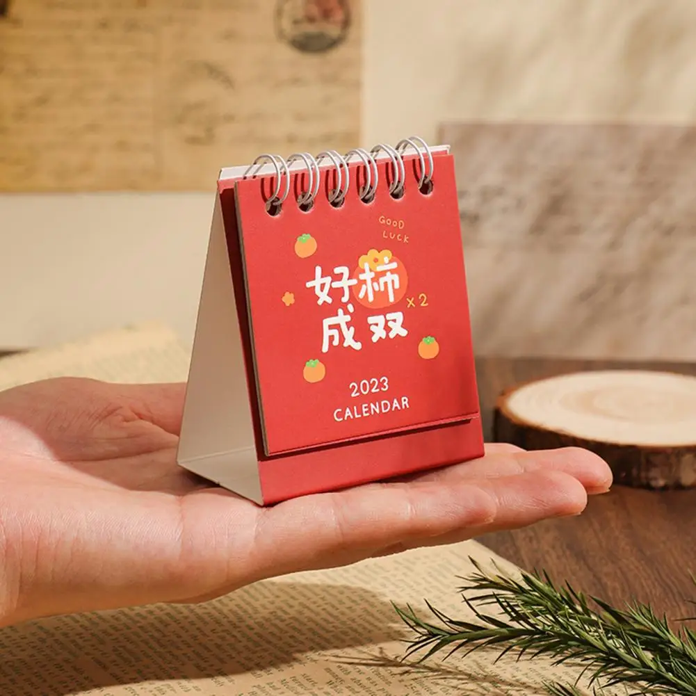耐久性のあるミニデスクカレンダーは、厚くて2023個のミニスタンドアップテーブルカレンダー紙2023カレンダー (オフィス用) に適しています