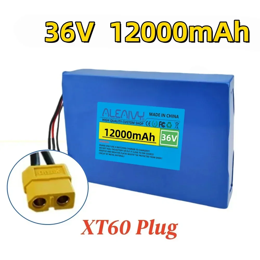 36V 12000mAh 10S4P 18650 lithiumbatterijpak - BMS uitgerust oplaadbaar voor 500W skateboard dagelijks woon-werkverkeer vervanging - afbeelding 1
