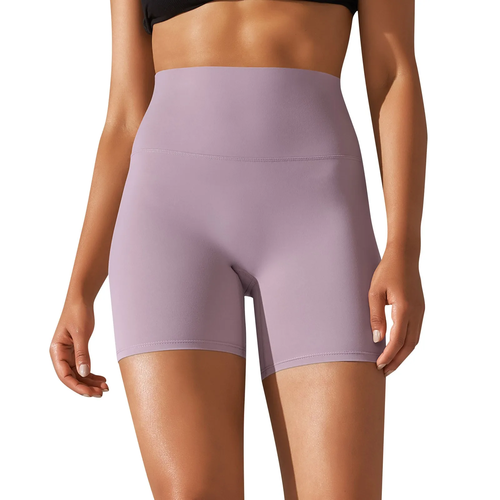 Pantaloncini corti da donna sportivi da yoga Legging fitness pantaloncini attillati pantaloncini a vita alta a prova di squat pantaloncini da palestra per allenamento ciclismo ad asciugatura rapida