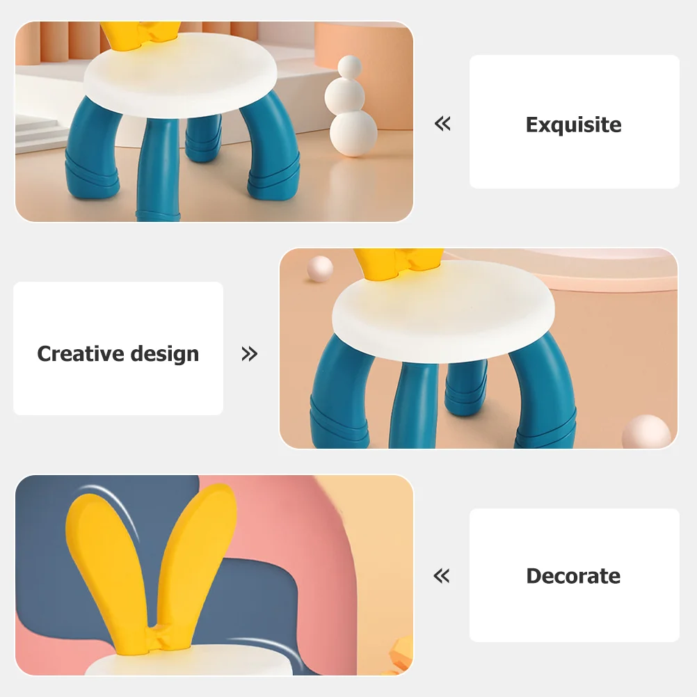 Air Paper Cups Rabbit Ears Bench Lids Non- Stool Outdoor Furniture Plastic Children's Footstools