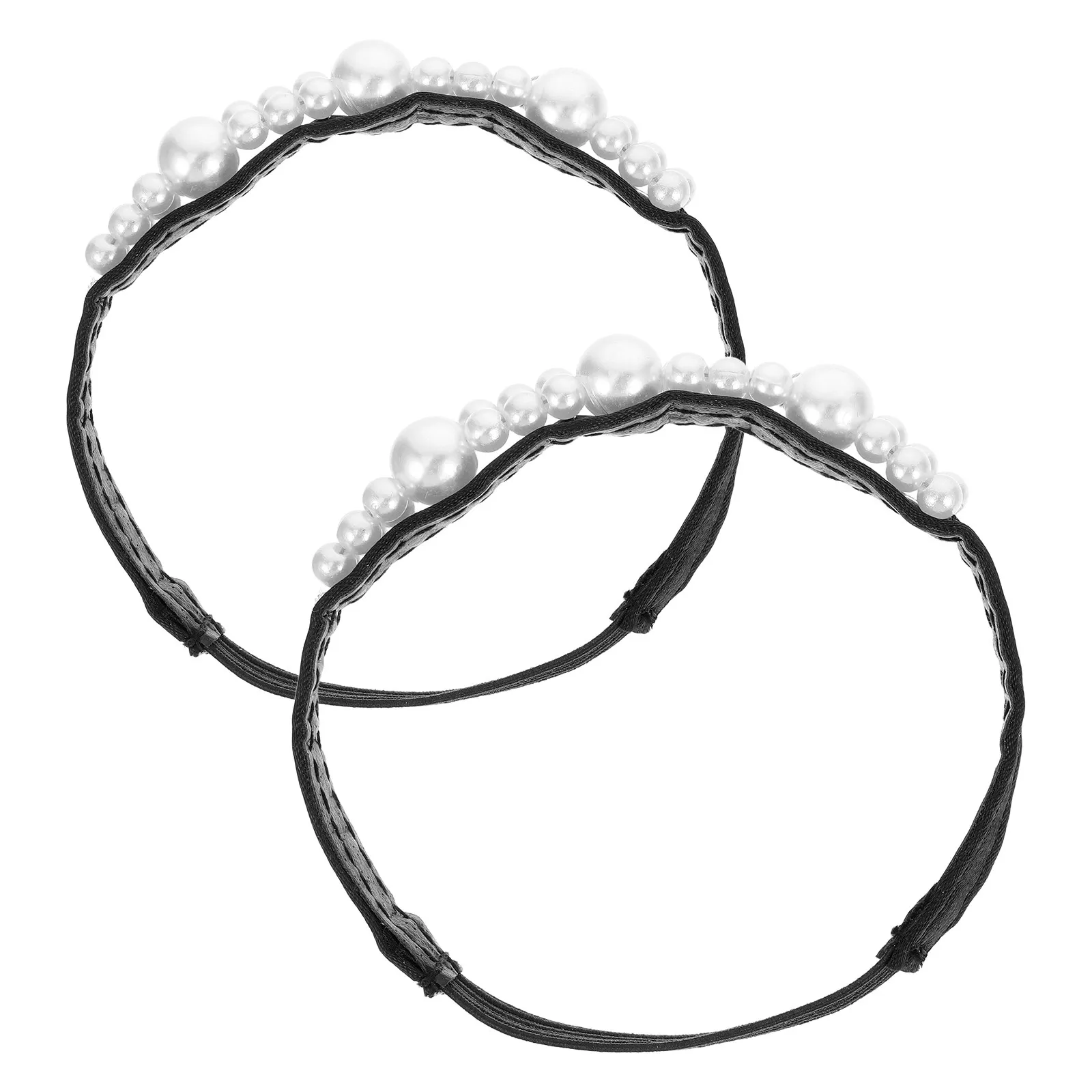 

Пара эластичных ремешков для туфель на высоком каблуке с имитацией жемчуга, прозрачные, съемные, для сандалий, шлепанцев и туфель на каблуке