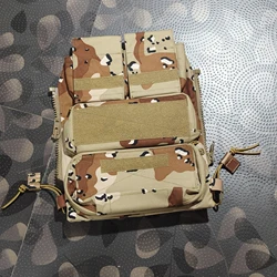 Panel trasero portaplacas MOLLE – Bolsa táctica JPC con cremallera