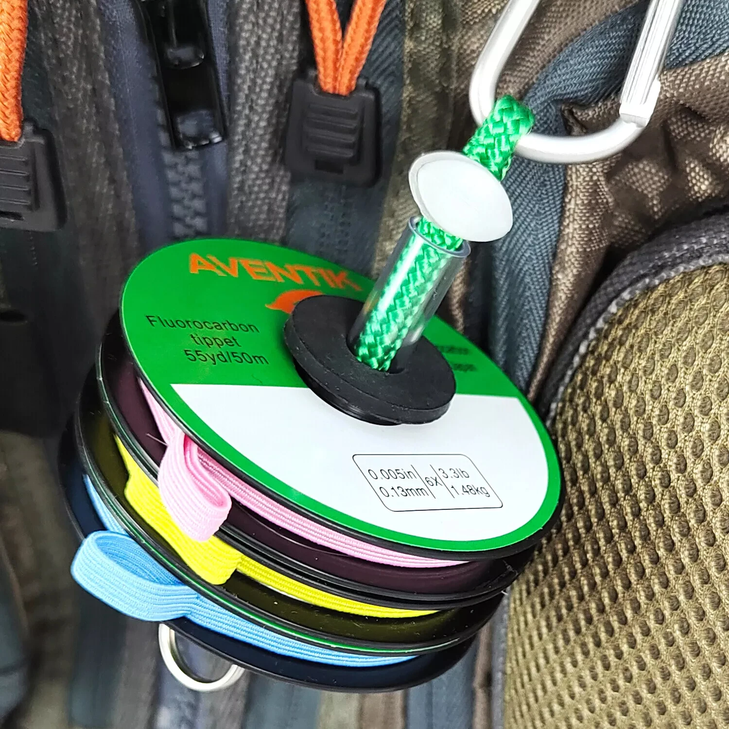 Línea de fluorocarbono Aventik invisible hundimiento para moscas