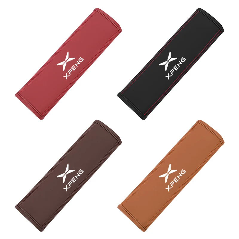 

For Xpeng P7 P7i G3 G3i G6 G9 P5 X9 X2 N5 F30 H93 Beta 2019-2025 Car Safety Belt Shoulder Cover Leather Seat Belt Protector Pad