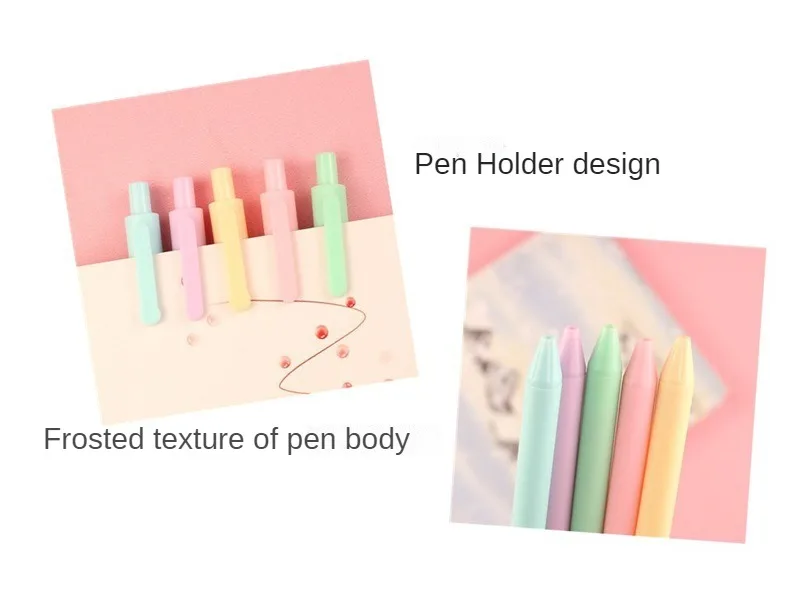 10 Teile/satz Kawaii Candy Farbige Gel Stift Kreative Macron Farbe Serie Student Schreiben Schule Bürobedarf Schreibwaren – Detail 5