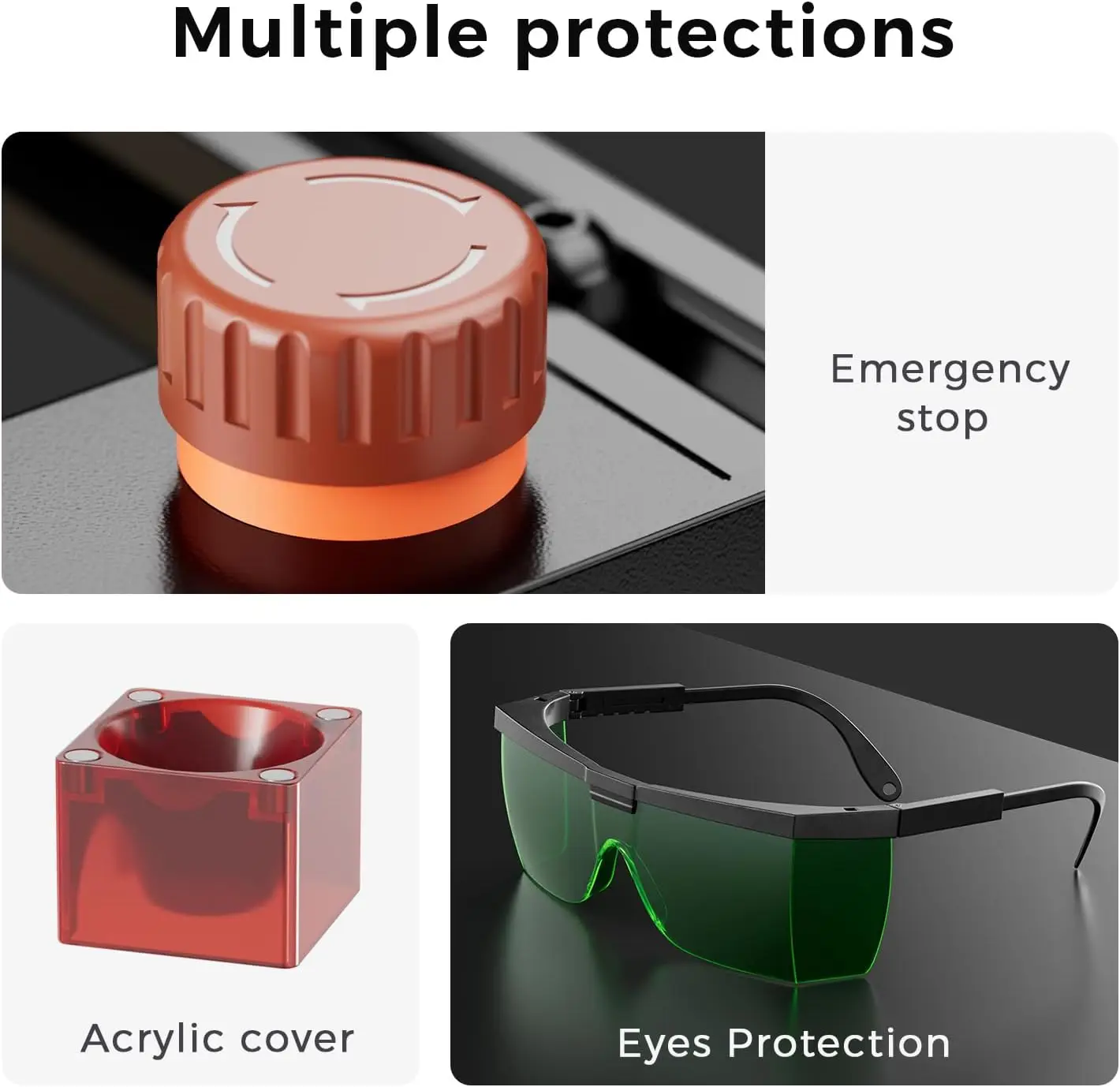 حفارة ليزر أطول RAY5 Mini 3.5 وات مع مجموعة أسطوانة دوارة، قاطع عالي السرعة 12000 مم/دقيقة، منطقة نقش 130 × 140 مم