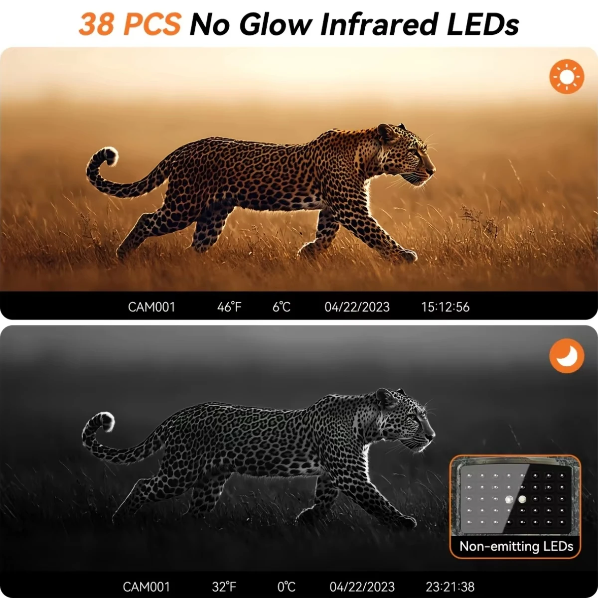 Professional Hunting Trail Camera 1080P Videos Ultra Clear Infrared Night Vision Outdoor Motion Activated Trail Game Cam Hunting image 3