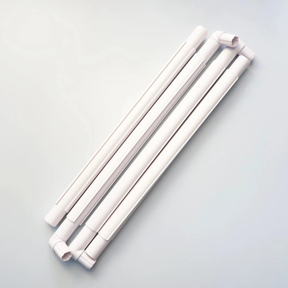 

White Embroidery Frame Square Quilting Hoops Clip Cross Stitch Fixed Durable Smooth Lightweight Use Store Assemble