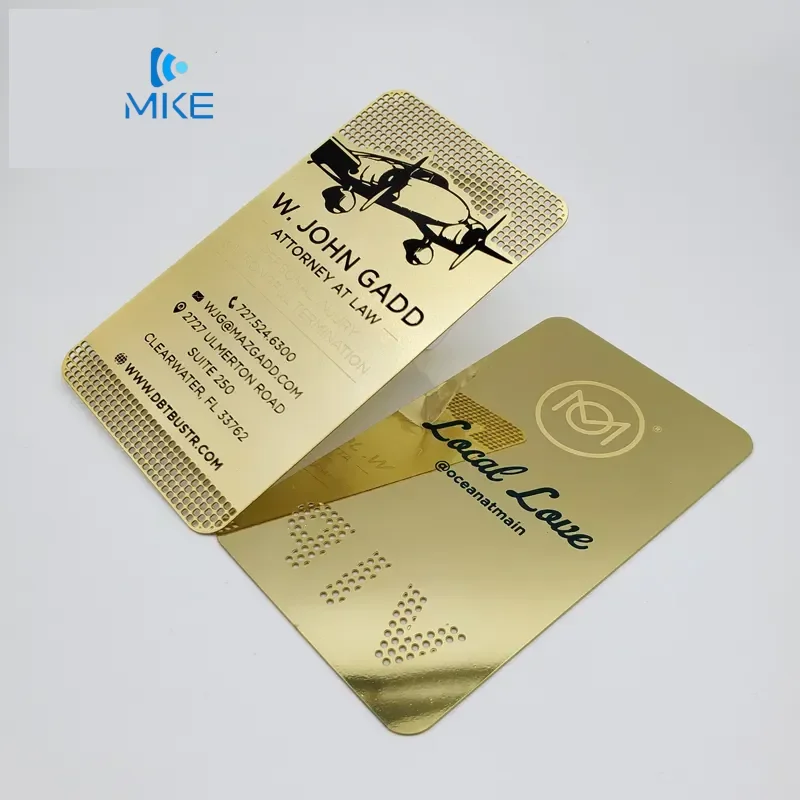 

Производитель металлических визитных карточек с золотым зеркалом