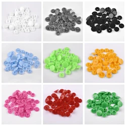 20pcs Round Plastic Snaps Button Press Stud Fasteners For Baby Clothes Clips Quilt Cover Sheet Coat Button Garment Accessories