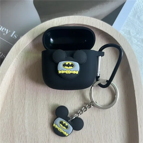 Imagen 2 del producto Funda de auriculares de dibujos animados para Huawei FreeBuds SE2, caja de carga para auriculares para Huawei FreeBuds SE, funda protectora con llavero