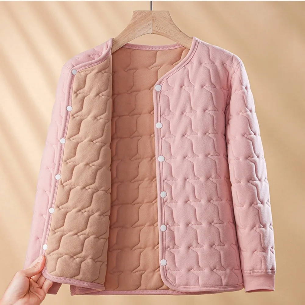 Womens Lightweight Quilted Jacket with for V Neck Loose for Fit Solid Color Design for Warm Weather Travel and Relaxation