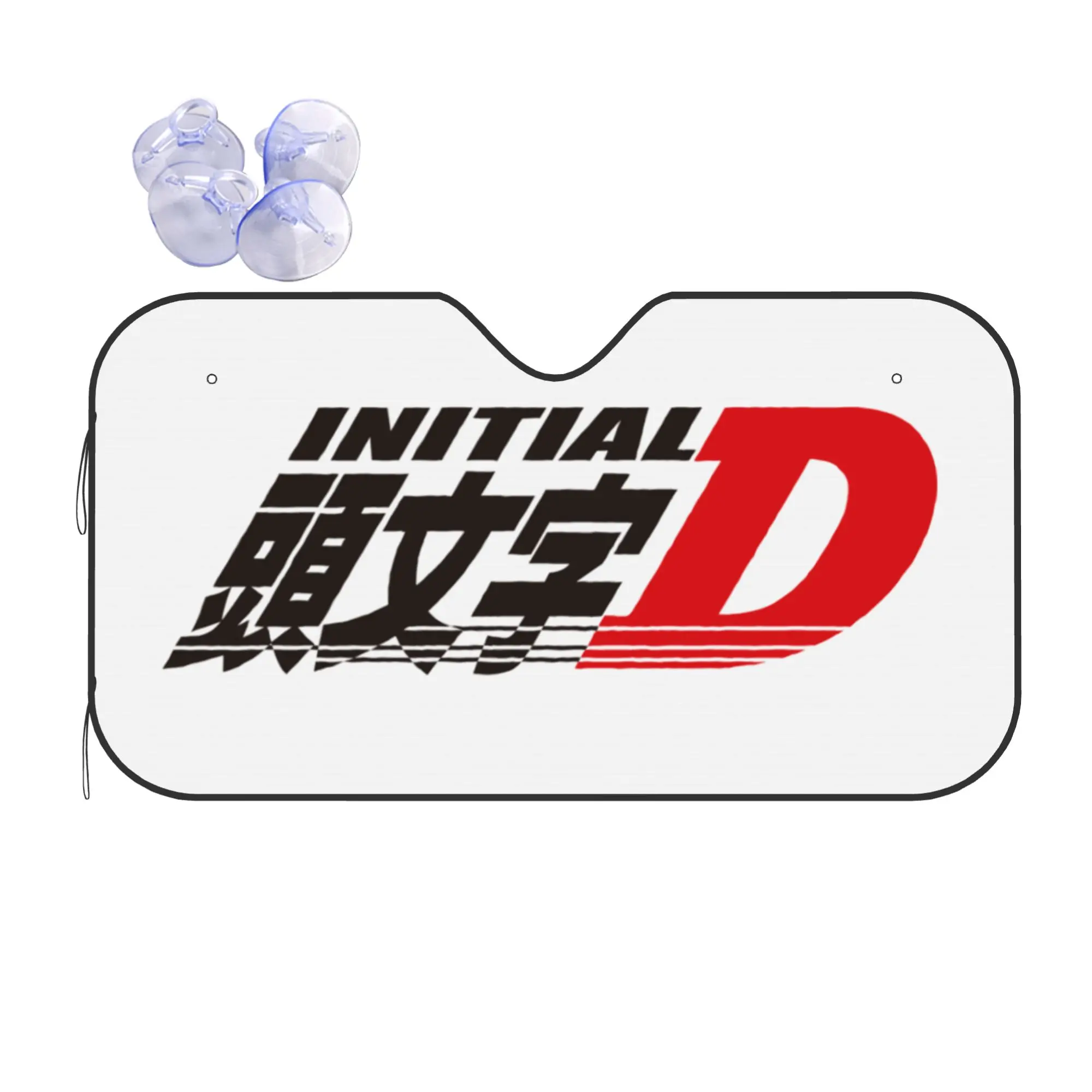 Windshield Sun Shade Car Initial D Mountain Drift Racing Solar Reflector Protector  Visor Screen Cover Vehicle Windscreen