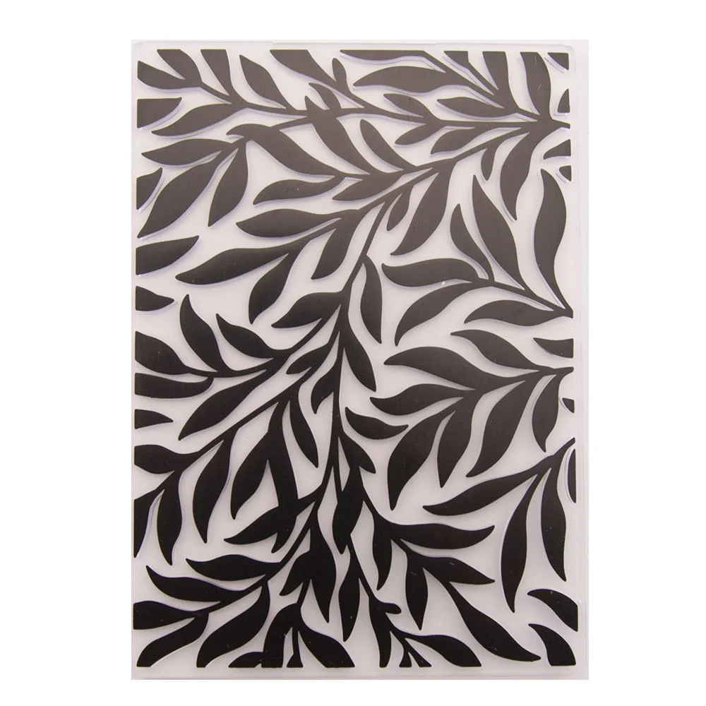 Leaves Branch Background Embossing Folder for Card Making Floral DIY Plastic Scrapbooking DIY Craft Decoration Template Mold