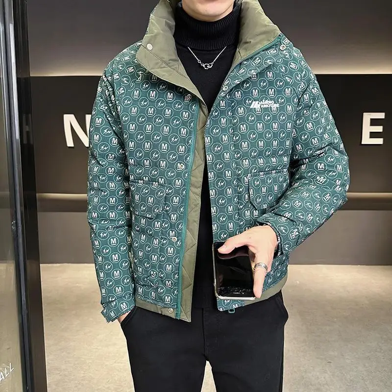 

Down jacket men's stand-up collar winter 2025 new trendy brand thickened warm fashion jacket