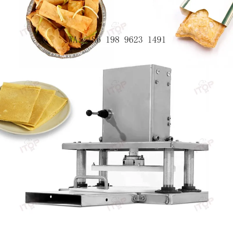 High Efficiency Manual Roti Chapati Press  Easy Operation Flat Bread Dough Forming Equipment for Bakery