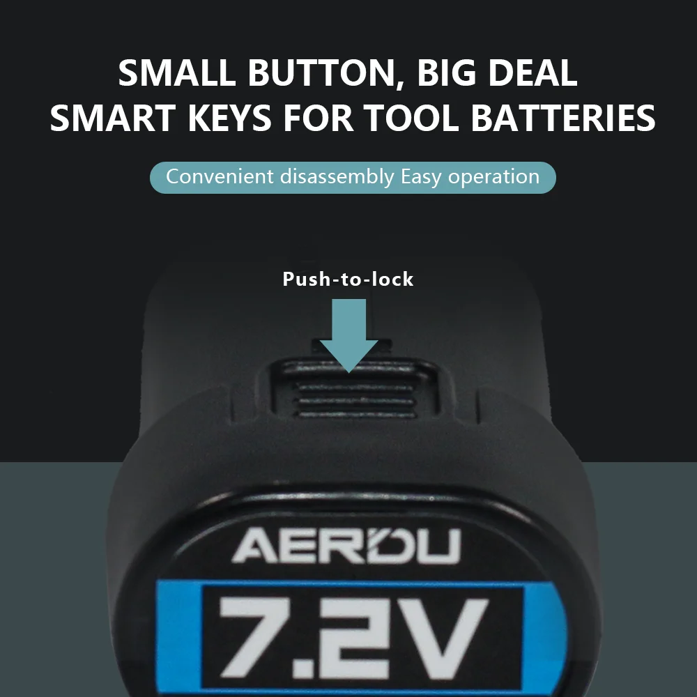 Baterai Alat Listrik AERDU untuk Makita 7.2V 3000mah BL7010 BL0715 DF010 DF012 DF022 7.2-4 194355-2 194356-3