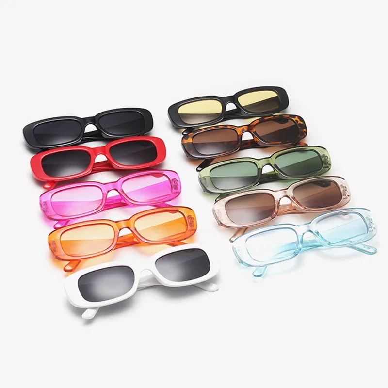 

New Fashion items Small Square Frame Sunglasses Women Rectangle Punk Sunglasses Men Trendy Personality Sunglasses