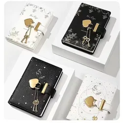 Love Lock Notebook Password Book Diary Password Lock Notebook Notepad School Office Stationery Supplies Portable Notebook Gifts