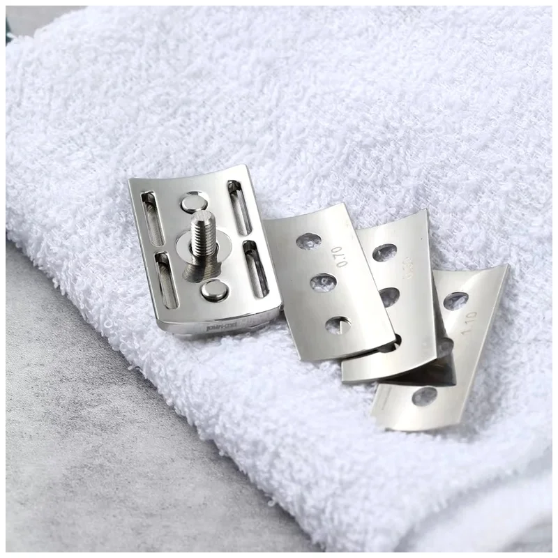 Trifecta Adjustable Yaqi High Quality New 316 Stainless Steel Polished Safety Razor Head With Different Blade Gaps For Shaving