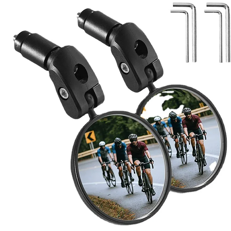 Universal Bicycle Mirror   Rearview Adjustable Rotate Wide-Angle Cycling Handlebar Rear View Mirrors for MTB Road Bike Accessori