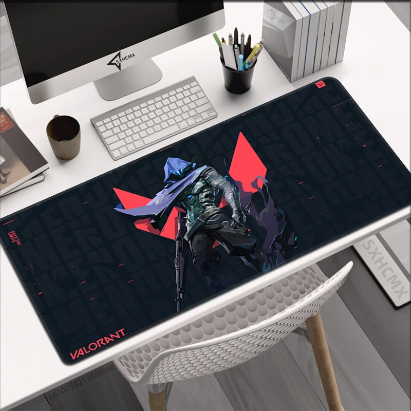 Mouse Pad Gaming Valorant Omen New Grande Mouse Pads Gamer Computer Gaming Accessories Stitch Edge Natural Rubber Keyboard Mat