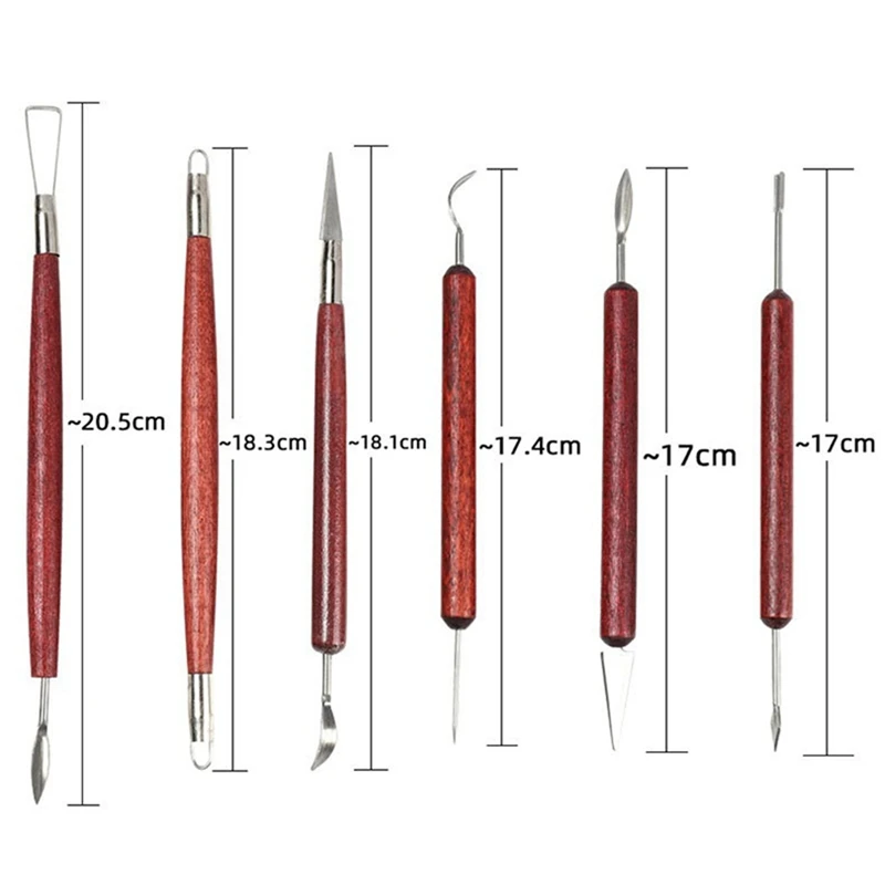 Clay Tools Pottery Carving Tools Set Of 15 Plastic Tools Mud Line Cutting Tools Multi-Purpose Clay Tools Durable Easy To Use