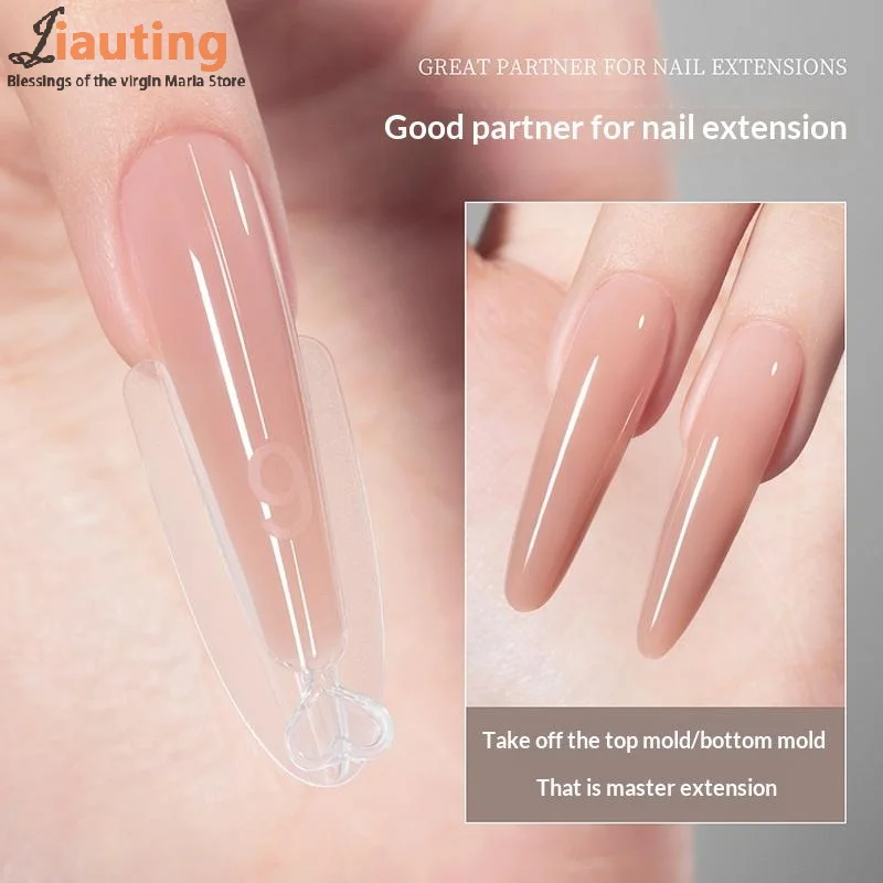 240 قطعة ساندويتش أشكال أظافر مزدوجة 15 حجم ملحقات-شكال مزدوجة قالب سفلي طويل نعش اللوز مسمار الفن أشكال مانيكير أداة #4