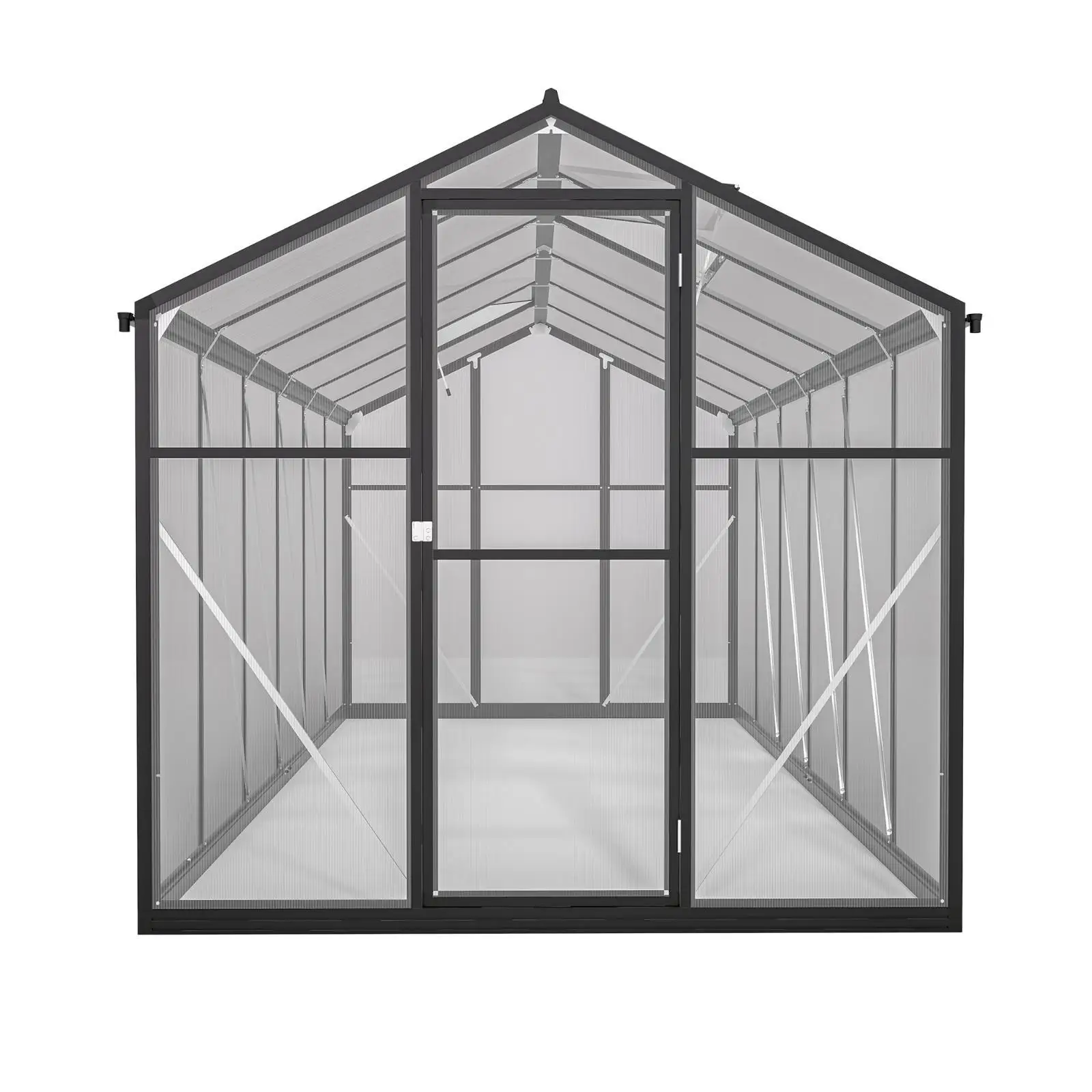 

Thicked Greenhouse with Double Flush Panels Large Backyard Gardening House for Optimal Plant Growth and Climate Control