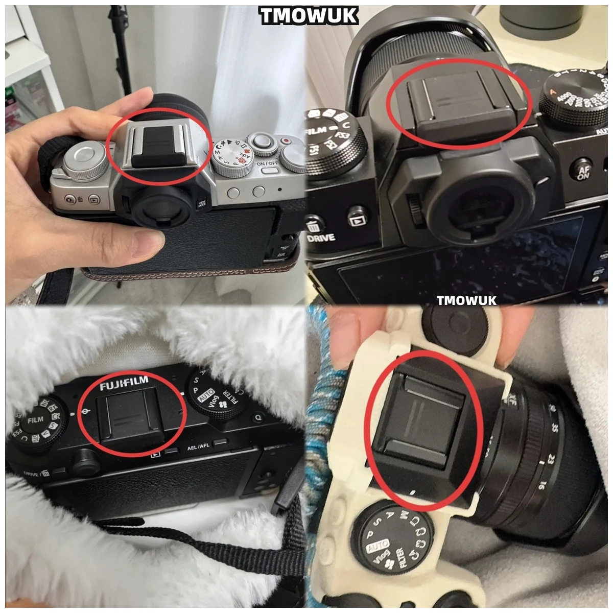 

For Fujifilm X-H2 X-T4 X-E4 X-Pro3 GFX100SII X-T30 Mark II X-S20 GFX ETERNA Hot Shoe Cover Camera Accessories Cap Protector